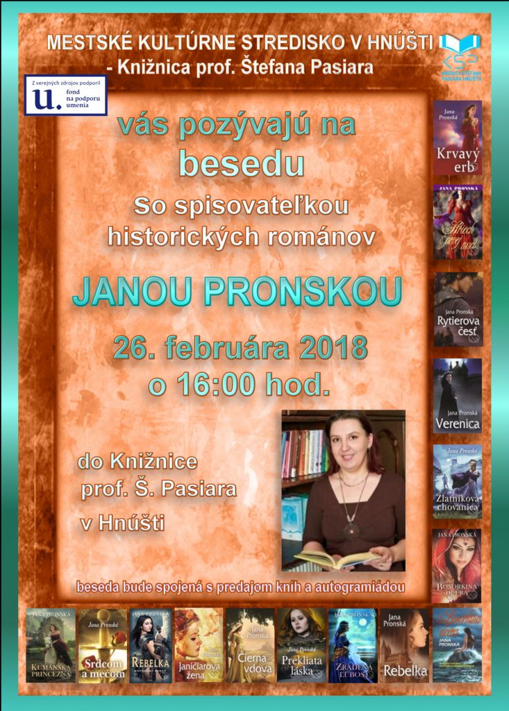 Beseda s Janou Pronskou