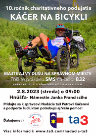 10.  ročník charitatívneho podujatia KÁČER NA BICYKLI v Hnúšti 1